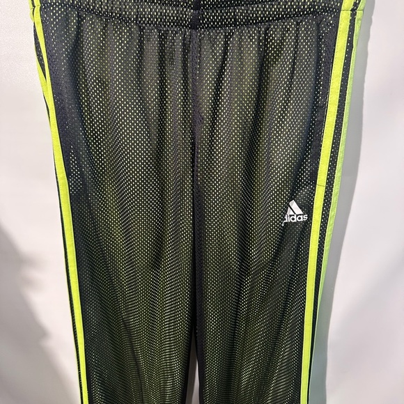 Adidas Black and Yellow Sweatpants with Bold Stripes - Picture 2 of 8
